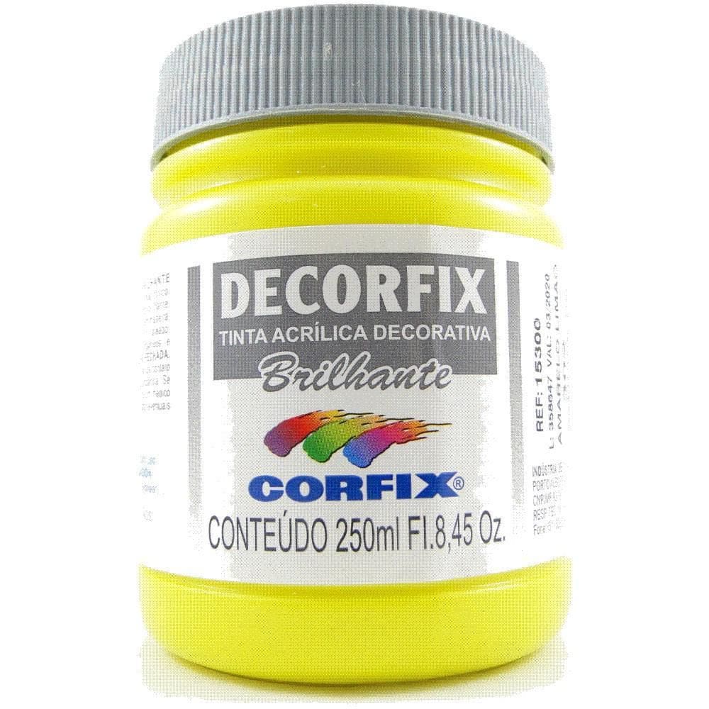 Tinta Decorfix Amarelo Limão 250 Ml Ref 302