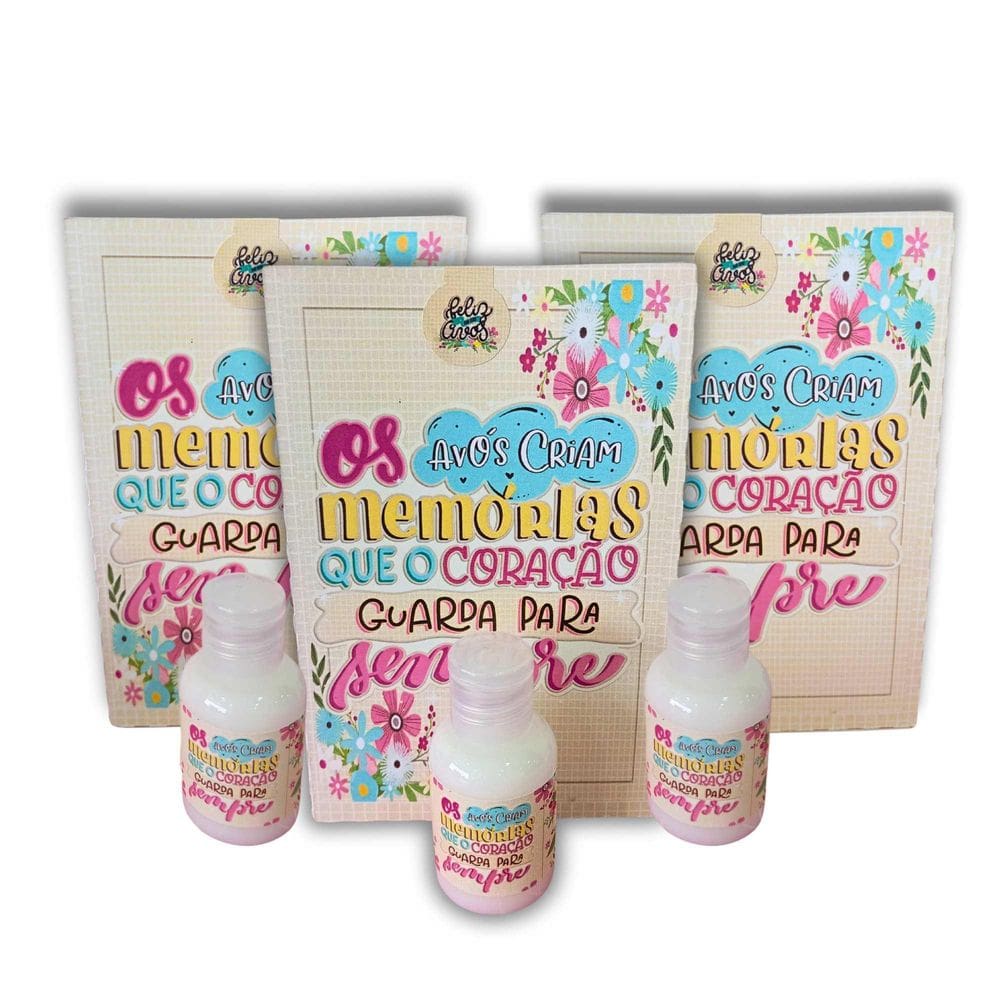 10 Lembrancinhas Dia Dos Avós - Sacolinha Com Hidratante