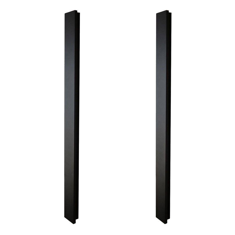 Kit 2 Arandela Luminária De Parede Led Slim 72Cm 127V Preto