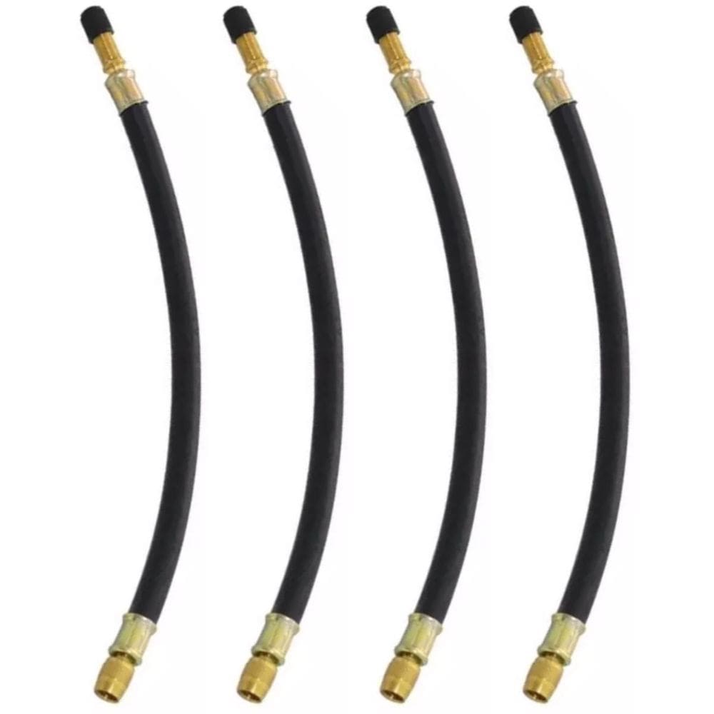 4 Prolongador Extensão Flexível Borracha 270Mm Bico De Roda