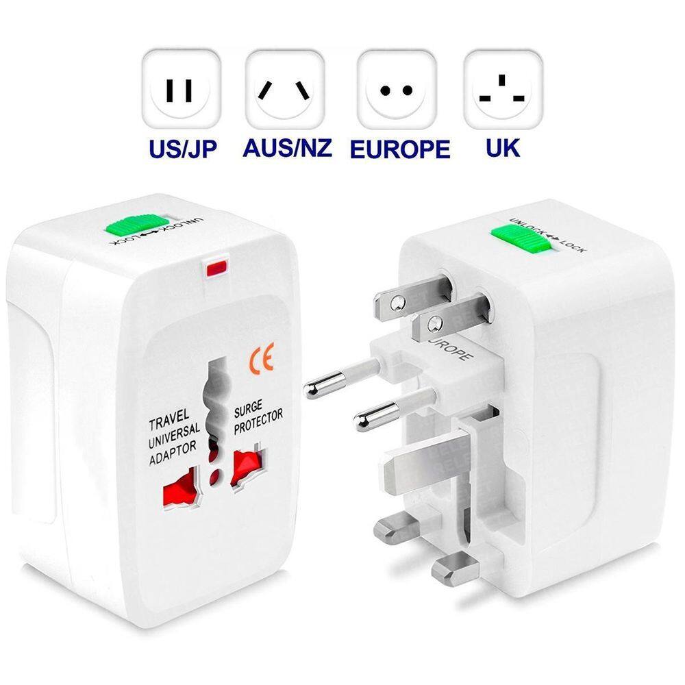 Adaptador Tomada Universal Para Viagem Internacional Europa