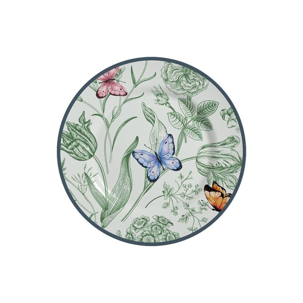 Conjunto Com 6 Pratos De Sobremesa Campestre 21Cm