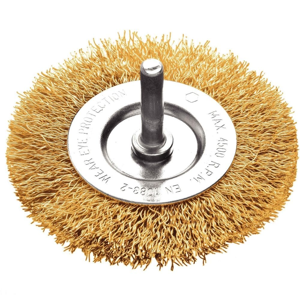 Escova Circular Arame Ondulado Com Haste 3X1/4`` Tramontina