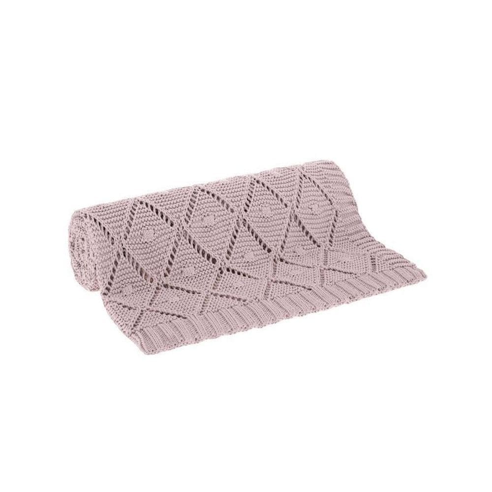 Manta Tricot Ella 1,25 X 1,50 - Rosa - Buddemeyer