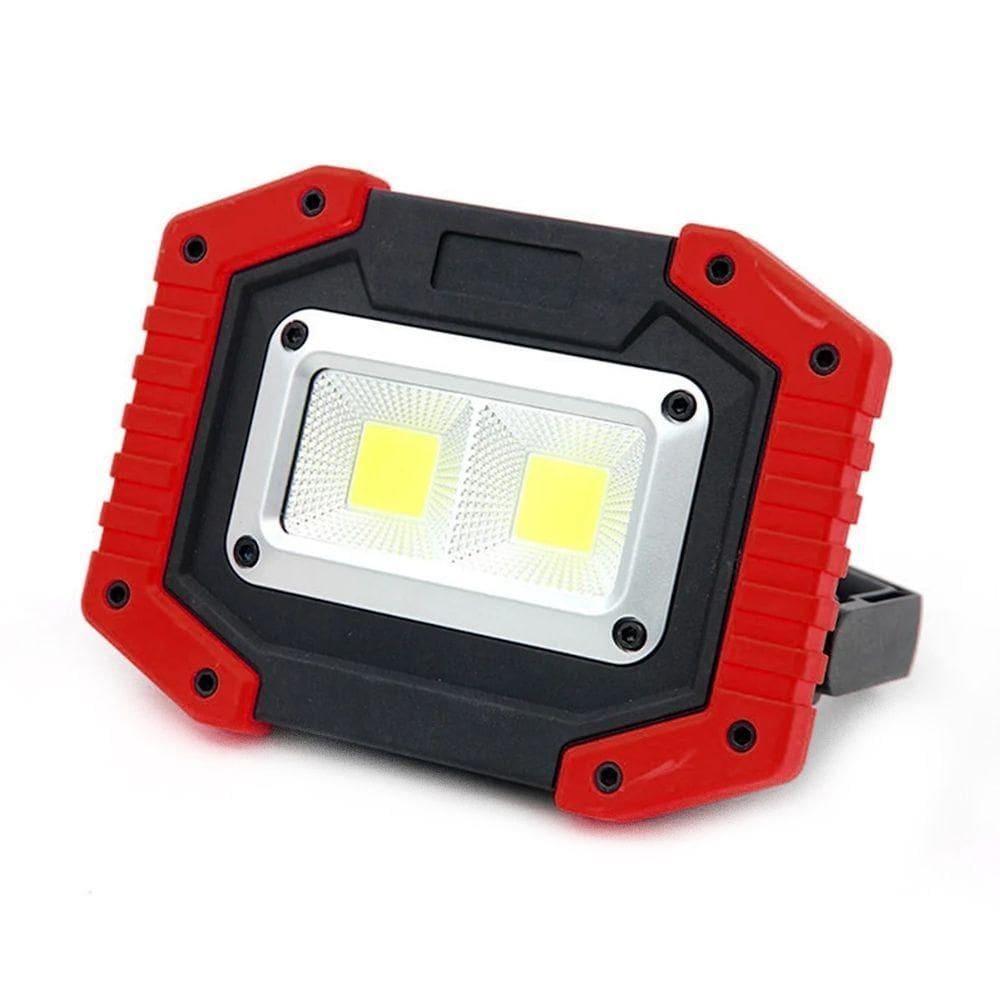 Lanterna Multifuncional Com Bateria Recarregável 8800mah Vermelho