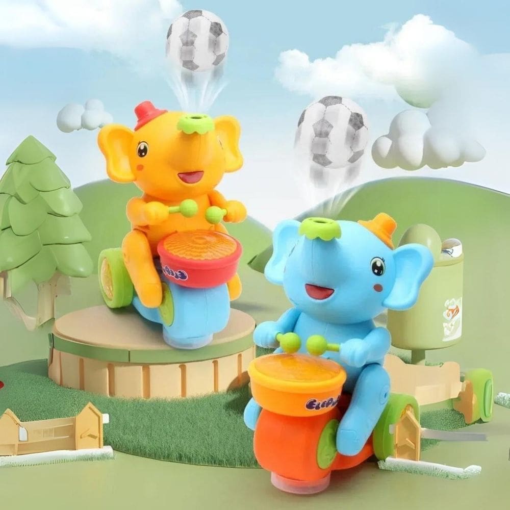 Elefante Educativo Que Sopra Bolinhas Brinquedo Musical