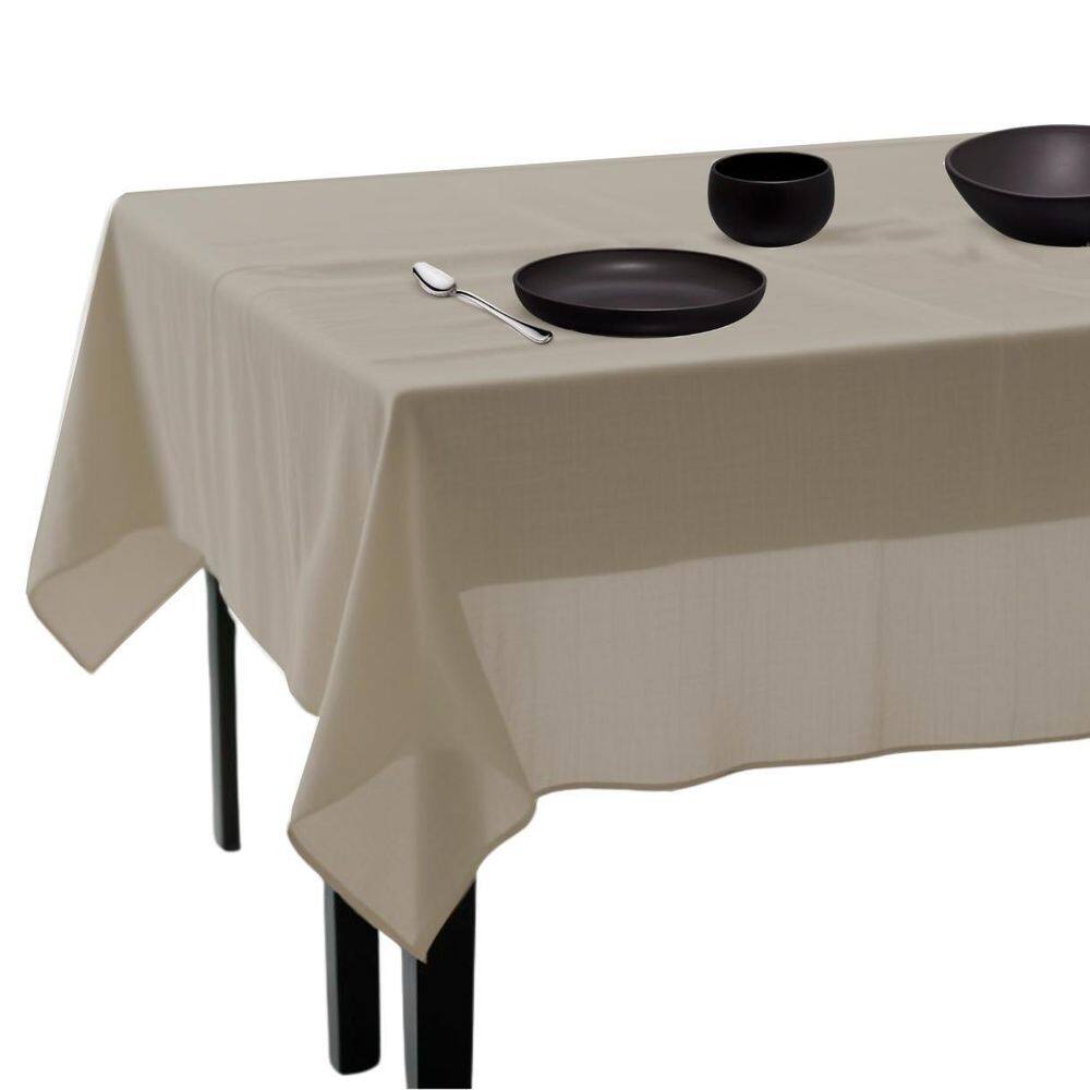 Toalha De Mesa Linho 6 Lugares 200X140 Cm Admirare - Bege