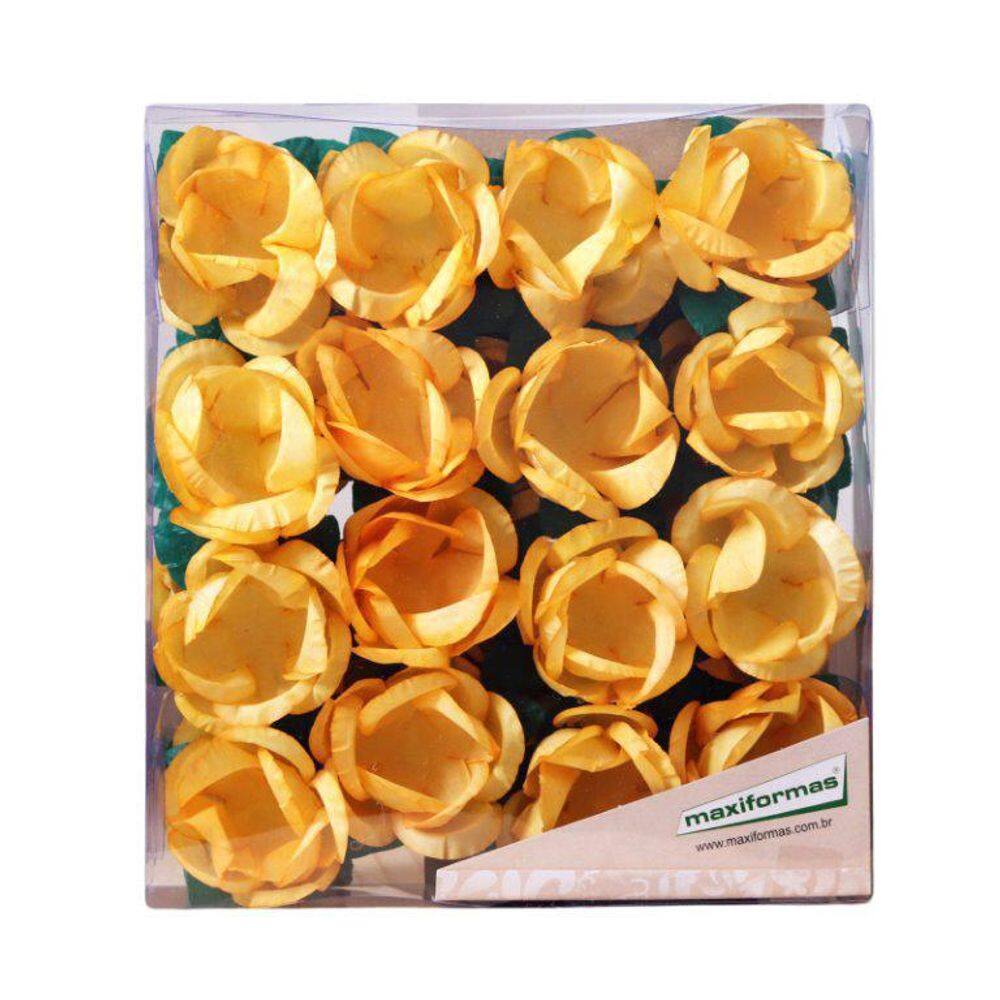 Forminha La Rose Pint Artesanal Amarelo Ouro 30 Unidades