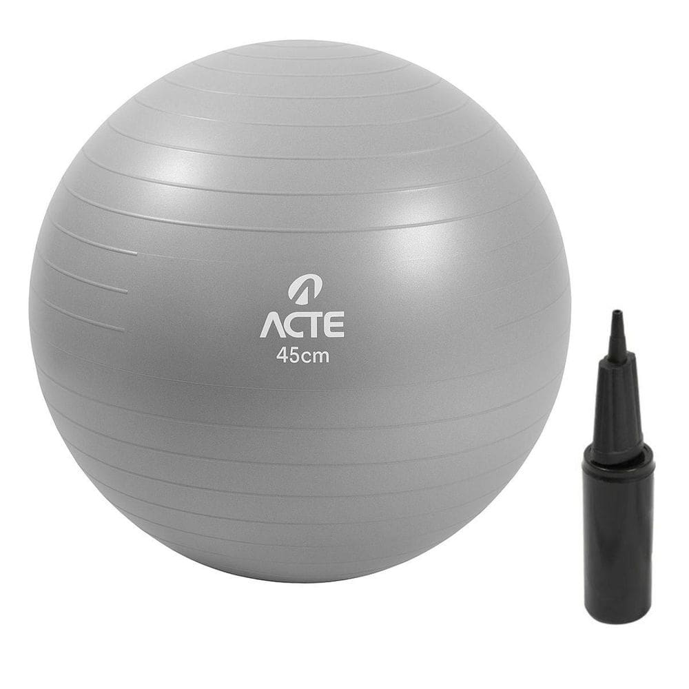 Bola De Ginástica Pilates Antiestouro 45Cm Cinza - Nautika