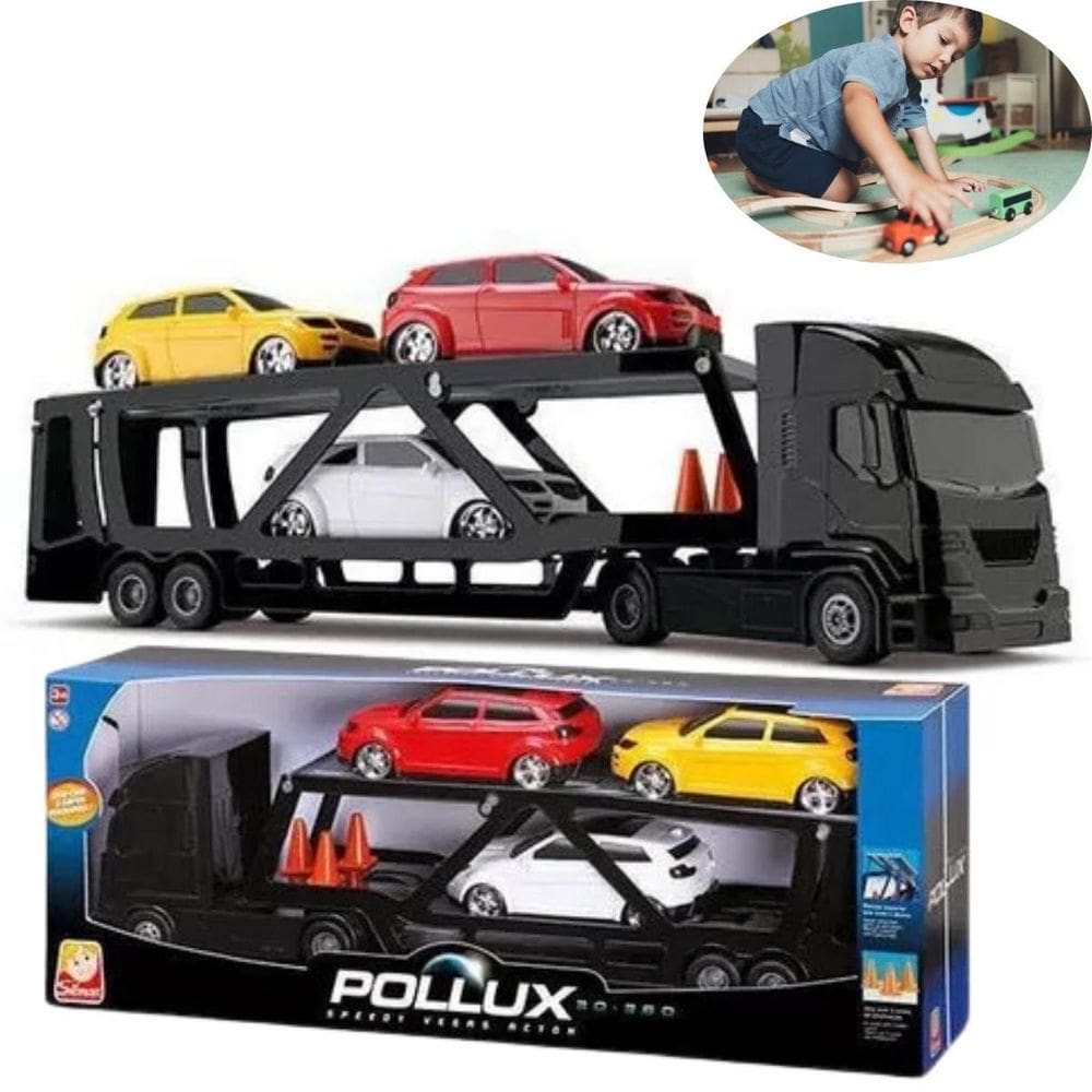 Presente Perfeito Caminhão Cegonha E 3 Carros