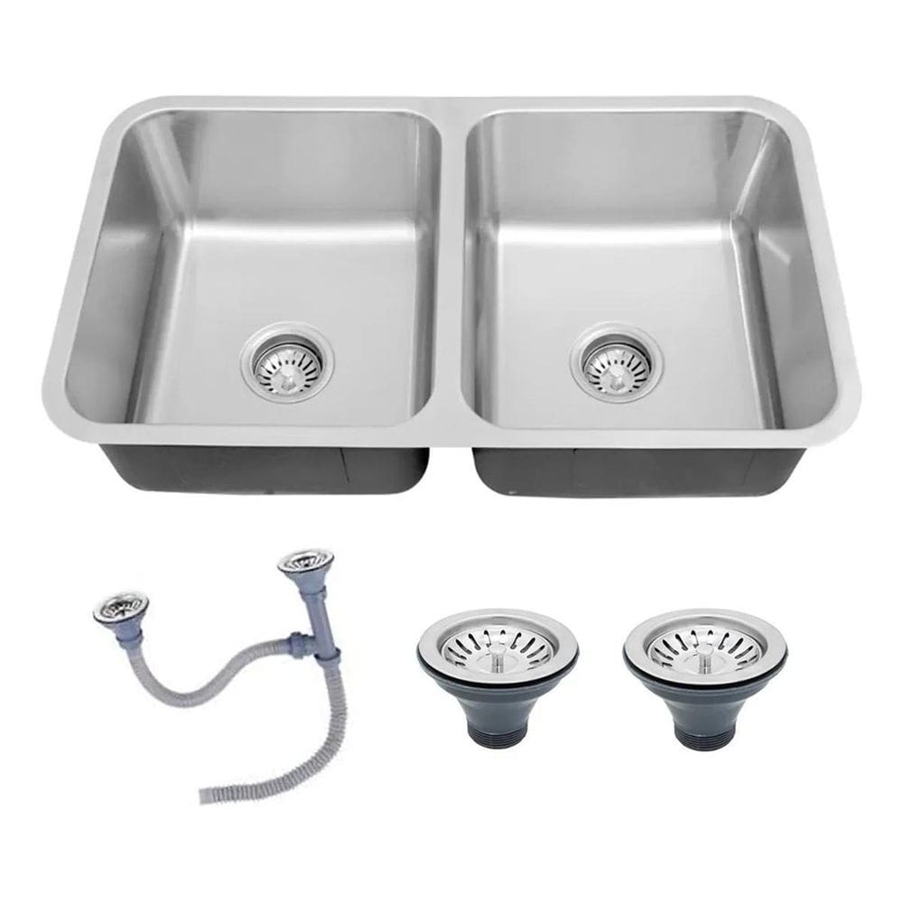 Cuba Gourmet Dupla 76X43Cm Completa Com Acessórios Inox 304