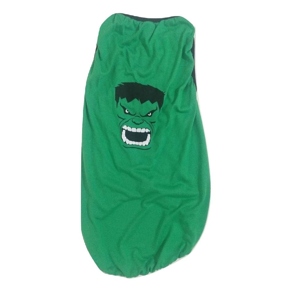 Camiseta Para Cães Super Heróis Hulk Verde Tamanho Gg
