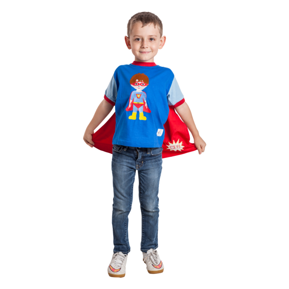 Camiseta Dani Lessa com Capa Super Herói P