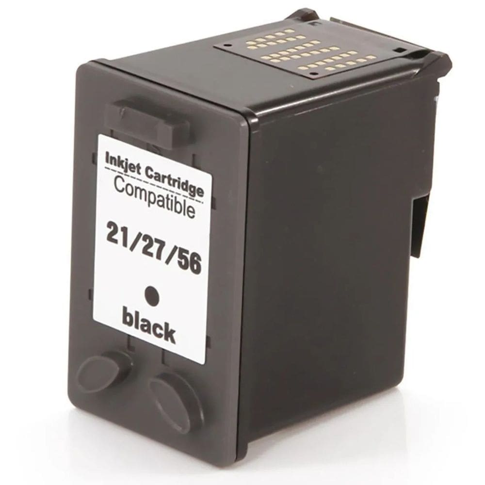 Cartucho de Tinta Preto Compatível com 21 27 56 para F4180 F380 J3680 D2360 D2460 3910 3920 3930 D1455 D1360 19ml