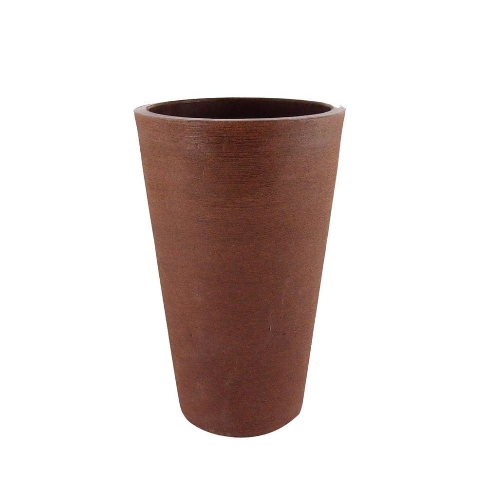 Vaso Plastico Coluna Redonda 36x25x58 Argila