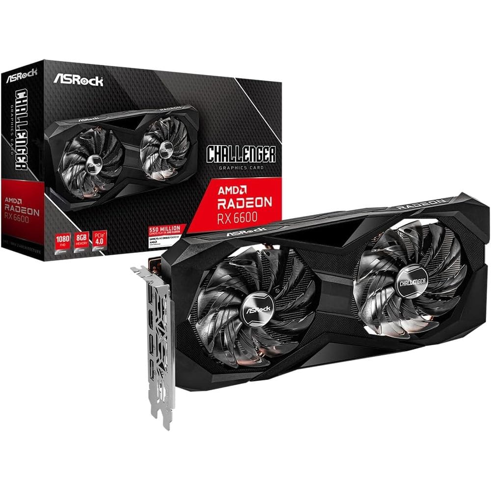 Placa de Video - Radeon RX 6600 Challenger White 8GB GDDR6