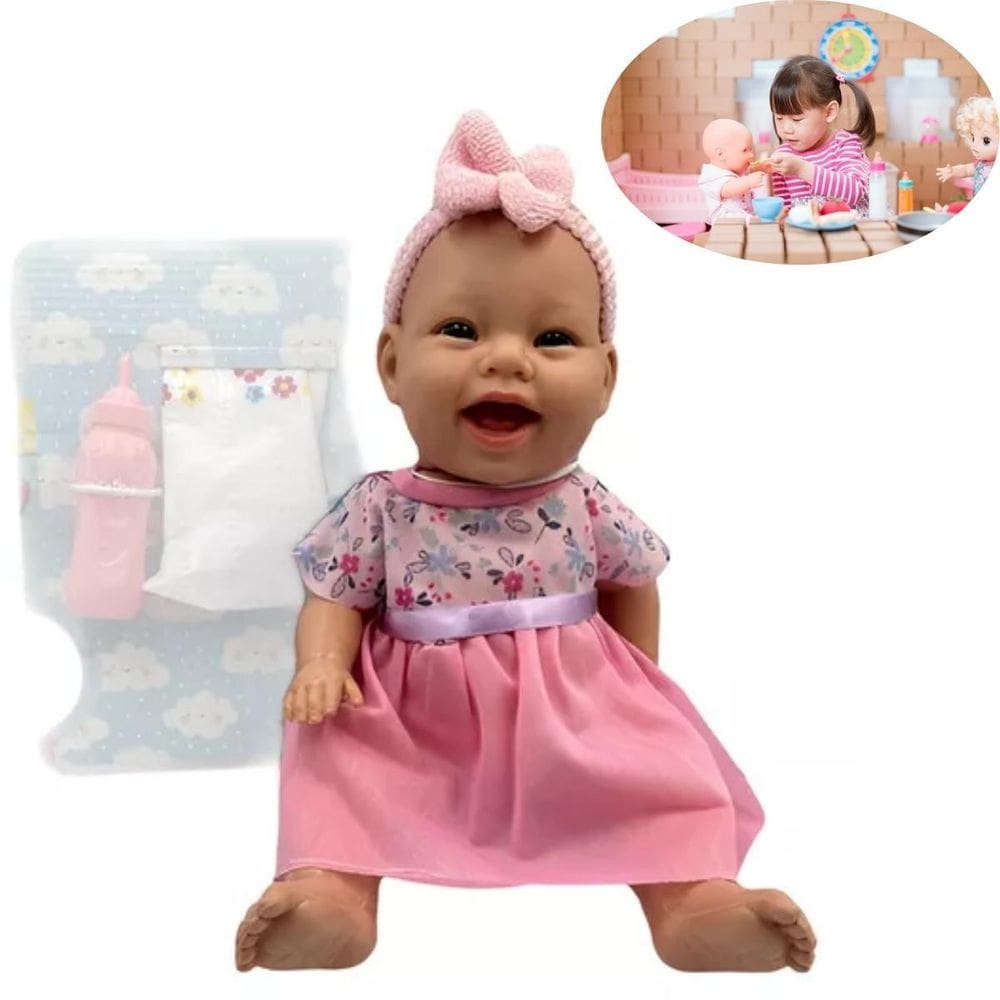 Encantadora Brinquedo Boneca Titi Papinha Sua Filha Ideal