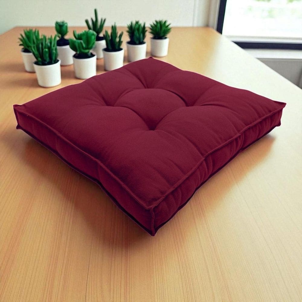 Almofada Futon Decoração 50X50 Cm Vários Modelos Vinho