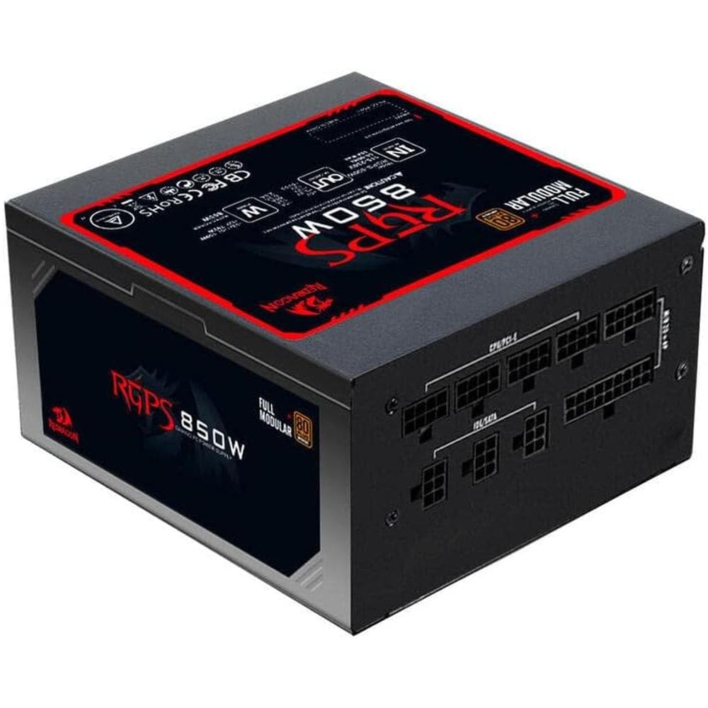 Fonte Gamer Redragon Gc-ps010 Rgps 850w Bivolt Full Modular