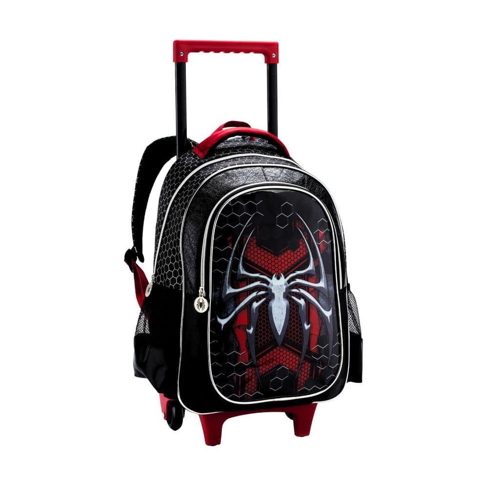 Mochila Escolar 2Em1 Costas E Rodas Silver Spider