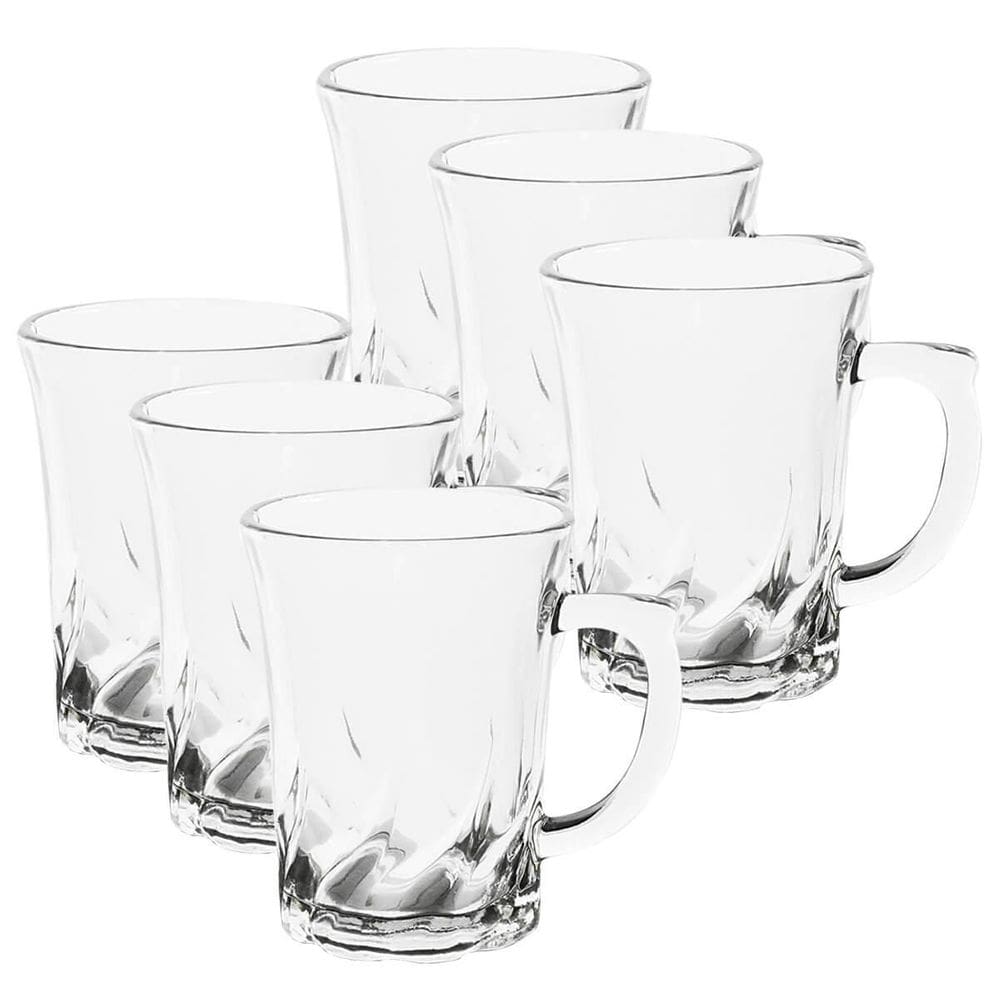 Kit 6 Xícaras De Vidro 170Ml Costa Café Expresso