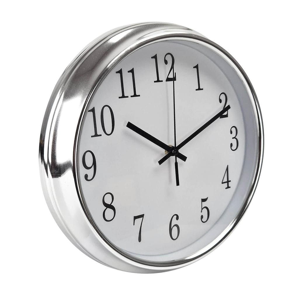 Relógio Parede 30Cm Moderno Silencioso Números Grandes