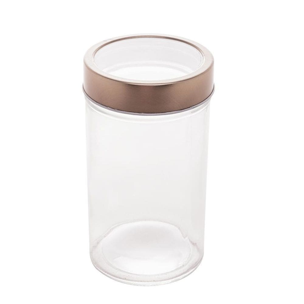 Pote De Vidro Borossilicato Tampa Acrilico Gastro Rose 500Ml