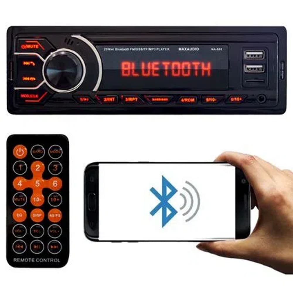 Radio Automotivo Maxaudio Blueth Duplo Usb Fm Sd