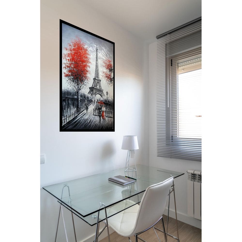 Quadro Decorativo Paris Estilo Pintura - 70X50Cm
