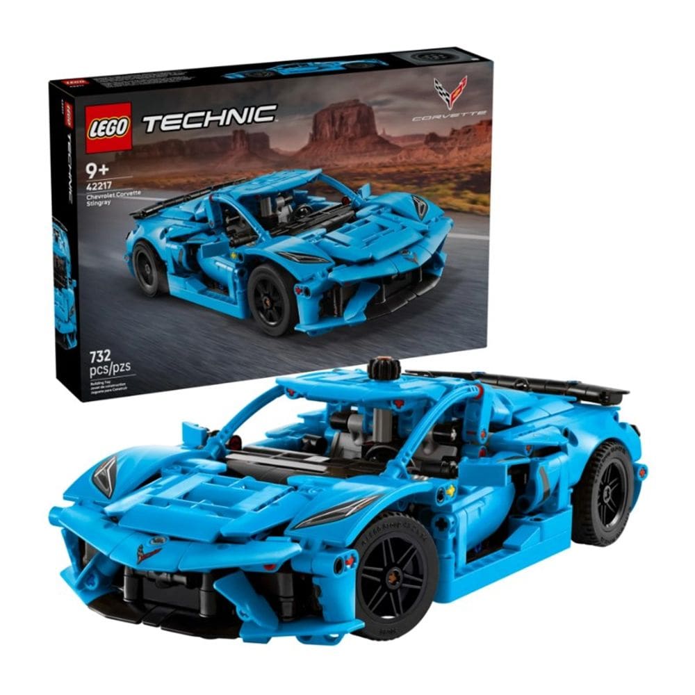 Lego Technic Chevrolet Corvette Stingray Azul - 42217