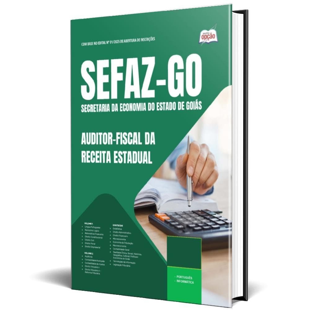 Apostila Concurso Sefaz Go 2025 Auditor-Fiscal Da Receita
