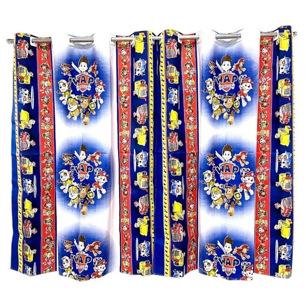 Cortina Infantil 2,00 X 1,60 Quarto Brinquedoteca Menino