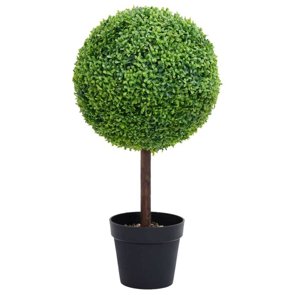 Planta de buxo artificial VidaXL em forma de bola com vaso de 20 cm