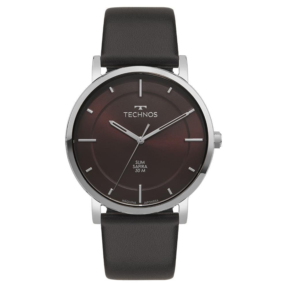 Relógio Technos Masculino Slim Prata Gl32Bl/0N