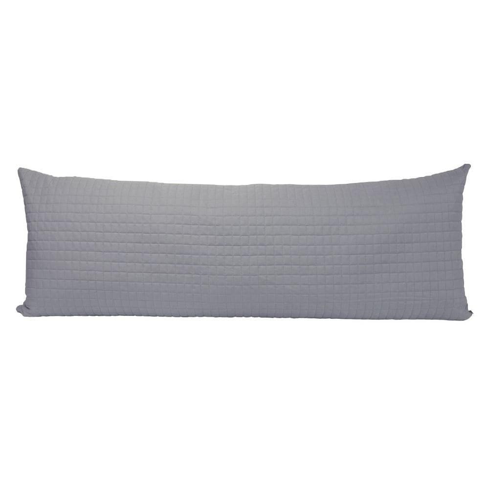 Porta-Travesseiro Plaza 40Cm X 130Cm Cinza Escuro