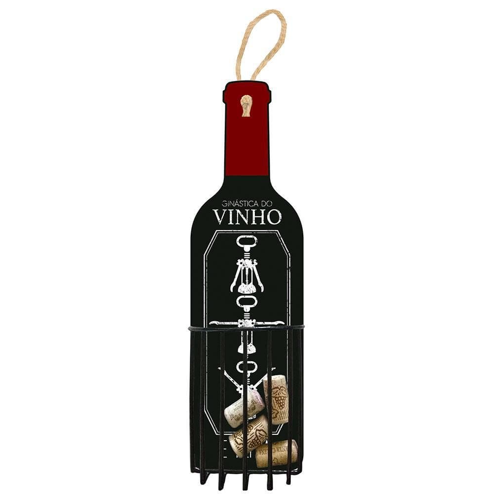 Porta Rolhas Garrafa De Vinho - Mdf