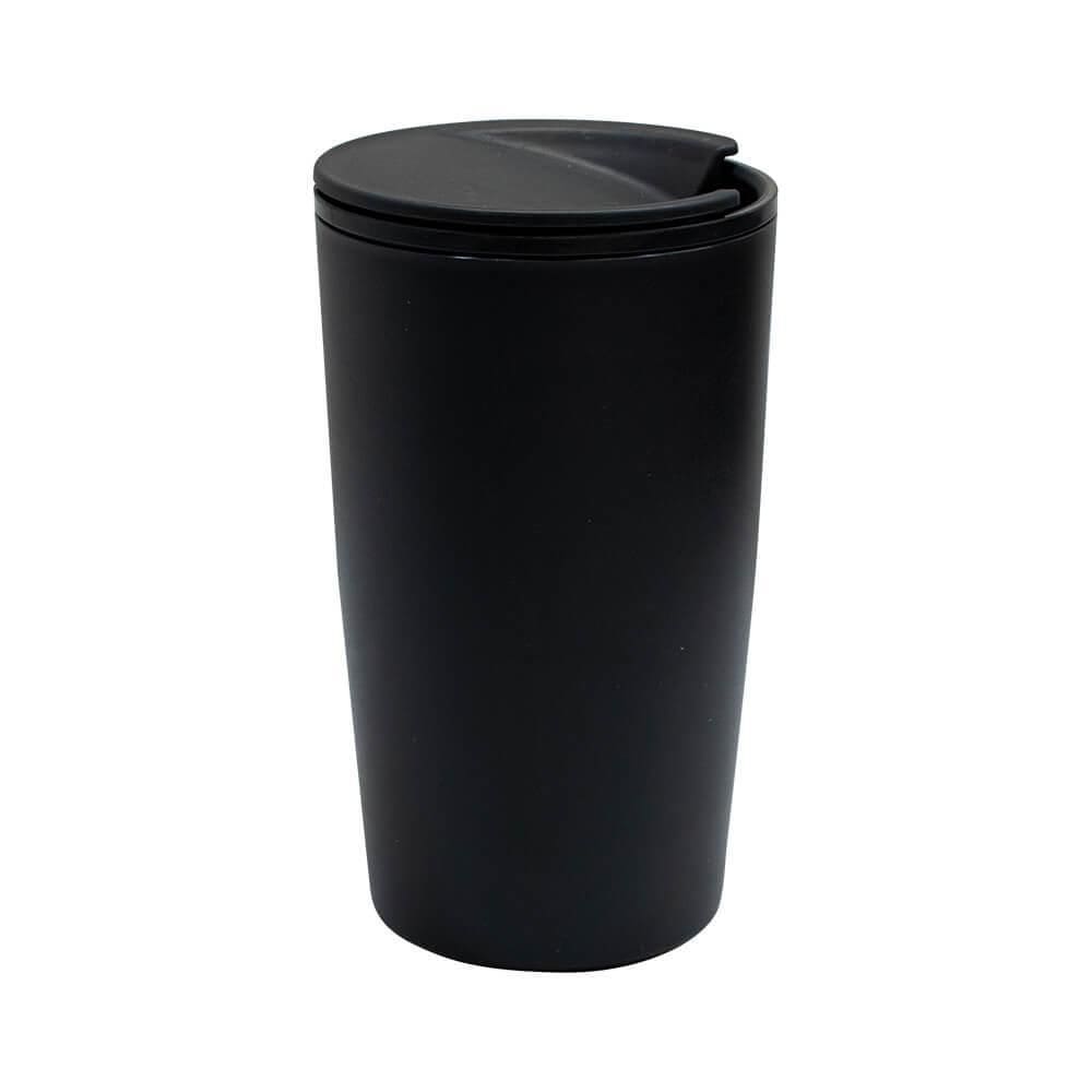 Copo Térmico Com Tampa Parede Dupla 500Ml Preto - Lyor 2688