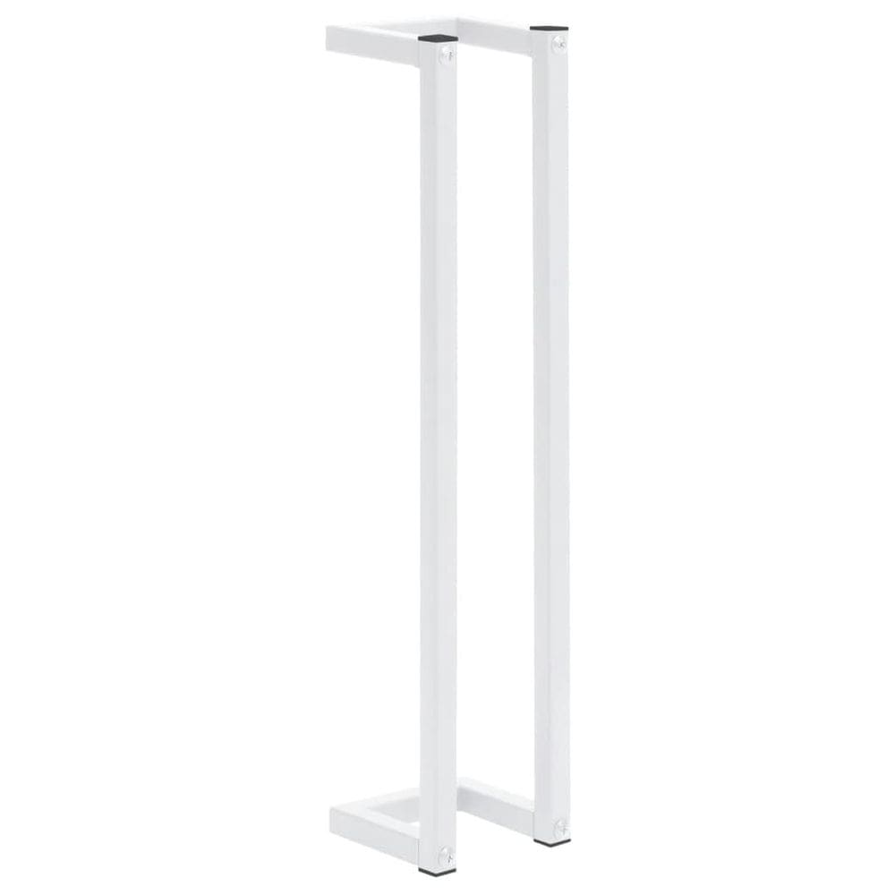 Toalheiro montado na parede vidaXL Industrial Steel White