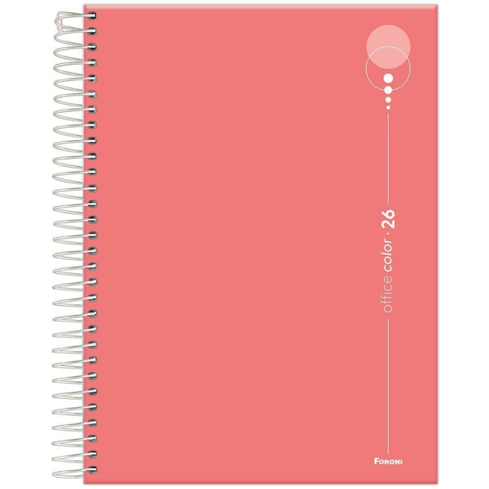 Agenda Diária 2026 Esp 177X240Mm Office Color Rosa Foroni