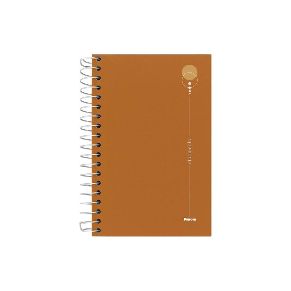 Caderneta Anotações 1/8 80F Office Color Laranja Foroni
