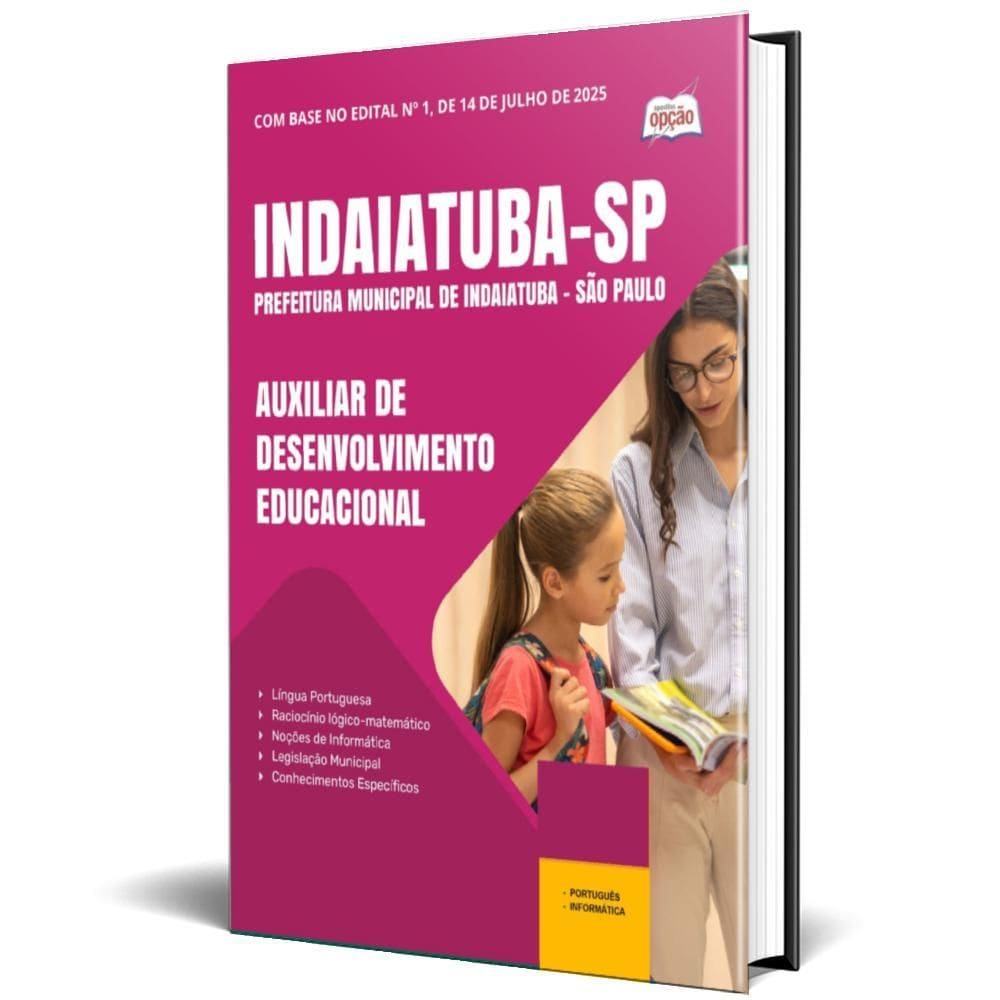 Apostila Prefeitura Indaiatuba Sp 2025 Auxiliar Educacional