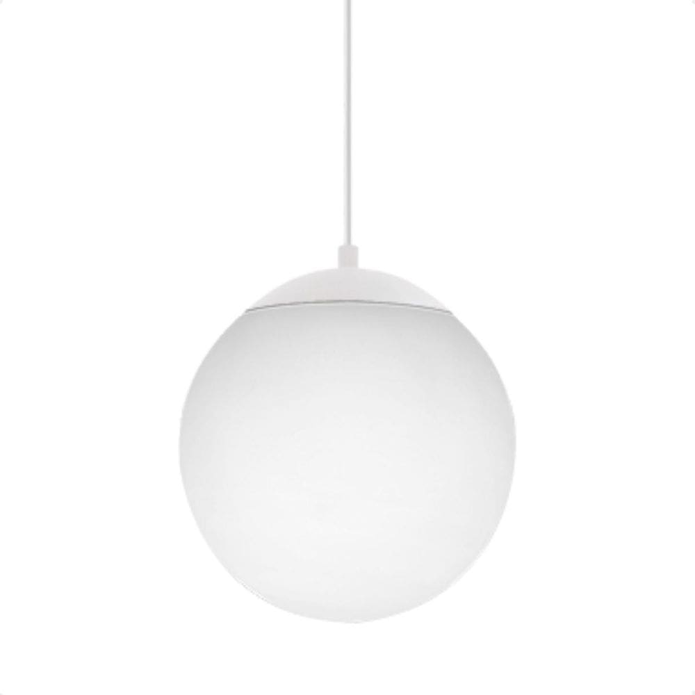 Lustre Pendente Blumenau Globb E27 Bivolt Leitosa