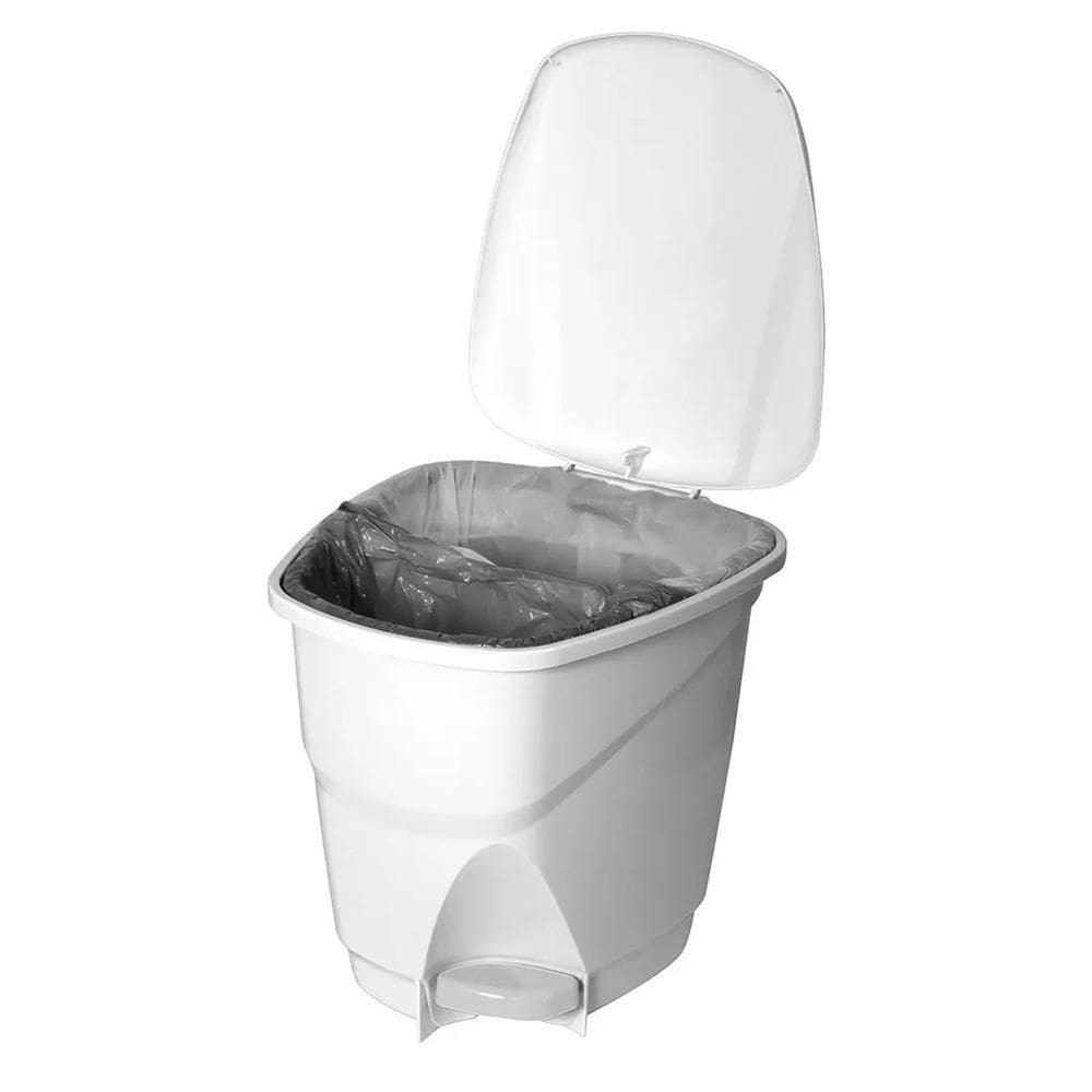 Lixeira Com Pedal Astra 16L Branco
