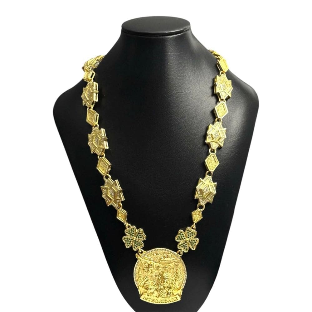 Cordão Personalizado Integridade Banhado A Ouro 18K