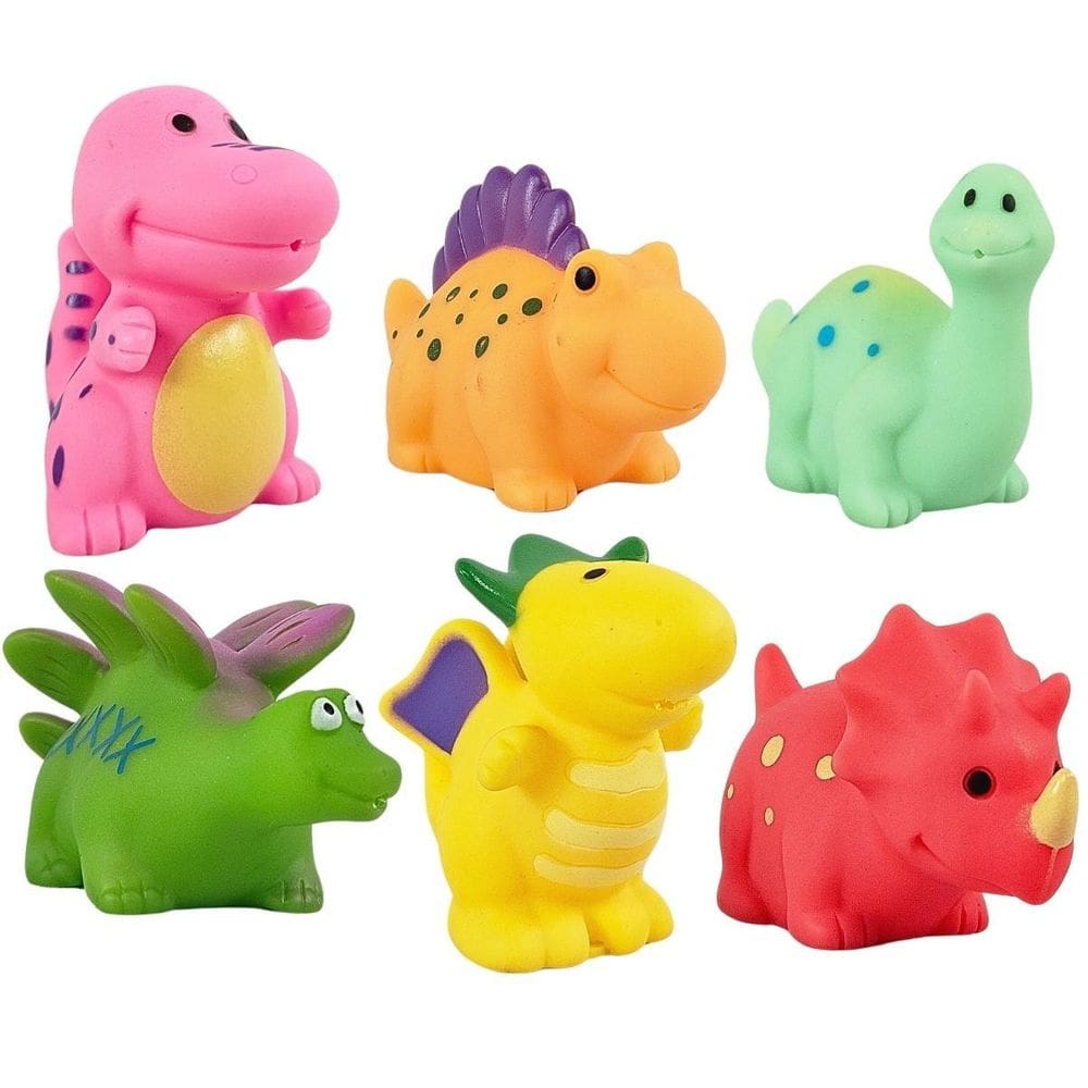 Mini Dinossauros Coloridos Banho Divertido Bebes Castela