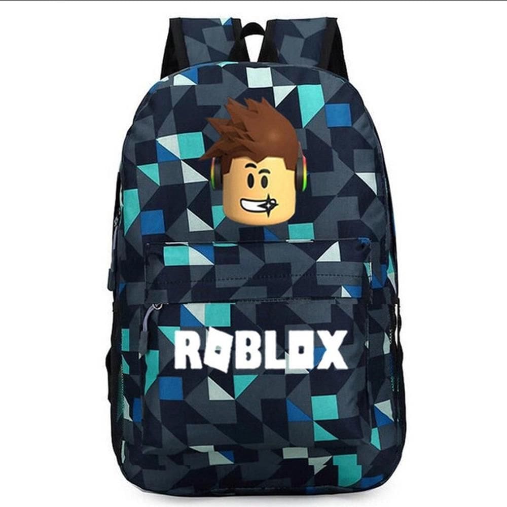 Mochila Estudantil Roblox + Estojo de Lápis + Figuras de Ação