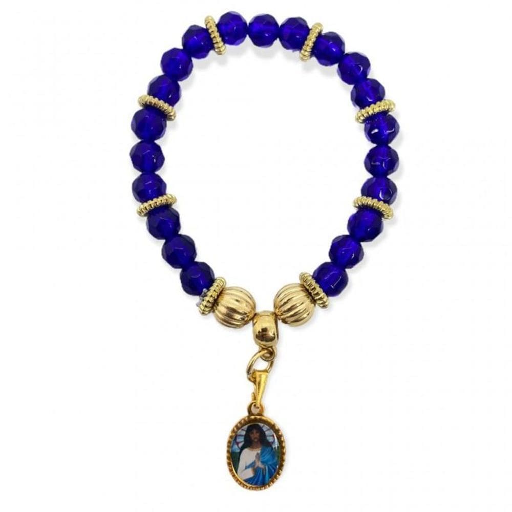 Pulseira Santa Sara Pingente Com Foto Cristal E Silicone