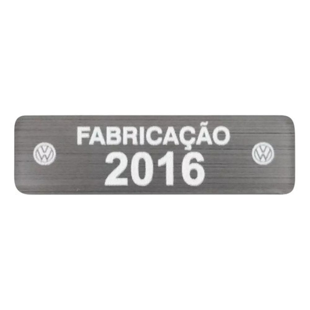 Adesivo Etiqueta Ano Fabricação Compatível Volkswagen 2016