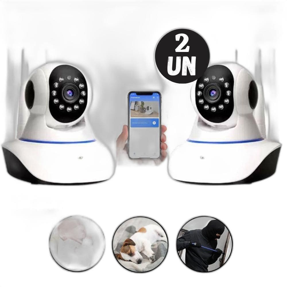Kit 2 Câmeras Robozinho Wifi Babá Eletrônica Áudio App Yosee