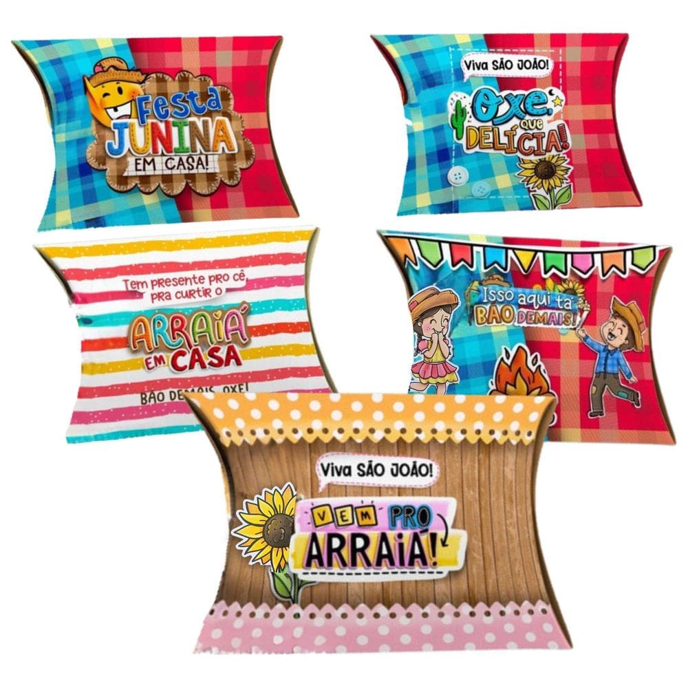 Caixinhas Docinhos Festa Junina 50 Unidades Kit 2